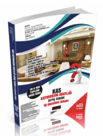  KAS Kaymakamlık Adaylığı Giriş Sınavı 10 Deneme Sınavı Savaş Yayınları 2022 | KAS Kaymakamlık Adaylığı Giriş Sınavı 10 Deneme Sınavı Savaş Yayınları 2022 | Ahmet Nohutçu | Ahmet Gazi Kaya | Nejla Demirel | Özgür Özcan | Savaş Yayınevi | 9786258136128 