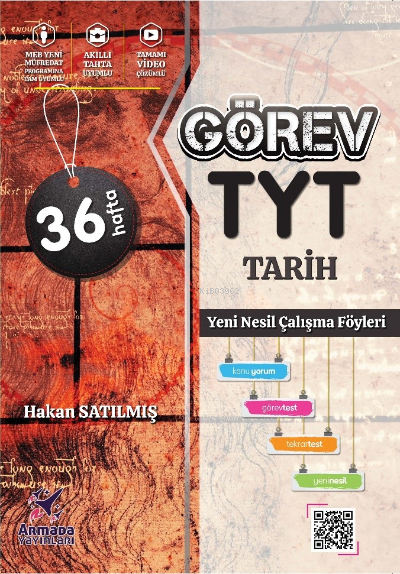  Görev TYT Tarih Yeni Nesil Çalışma Föyleri | Hakan Satılmış | Armada Yayınları (Sınav) | 9786258266030 | 
