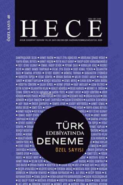 Türk Edebiyatında Deneme Özel Sayısı