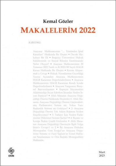 Makalelerim 2022