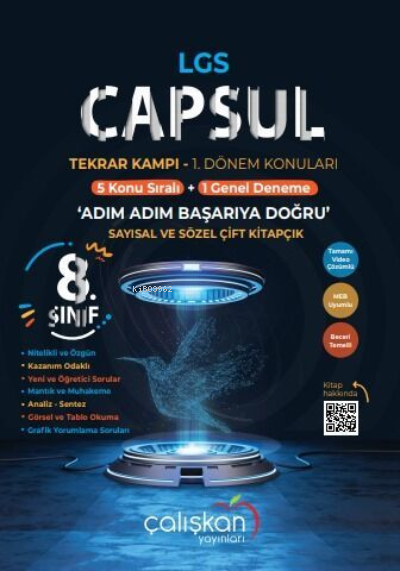 Çalışkan 8.Sınıf LGS 1.Dönem Capsul Kamp Kitabı