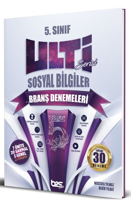  Bes Yayınları 5 Sınıf Sosyal Bilgiler Ulti Serisi Denemeleri | Bes Yayınları 5 Sınıf Sosyal Bilgiler Ulti Serisi Denemeleri | Mustafa Yılmaz | Bekir Yıldat | Bes Yayınları (Hazırlık) | 9786052626702 