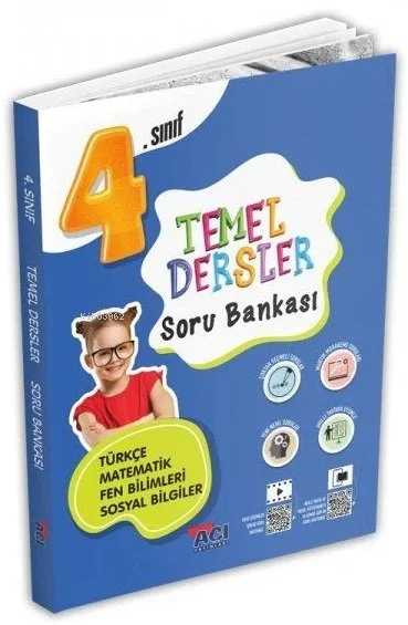  Açı 4 Sınıf Temel Dersler Soru Bankası | Kolektif | AÇI YAYINLARI | 9786254042997 | 