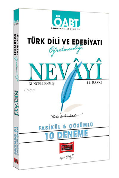ÖABT Nevayi Türk Dili ve Edebiyatı Öğretmenliği Fasikül & Çözümlü 10 Deneme