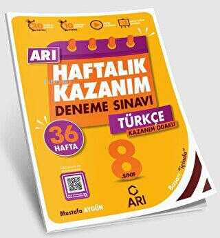 Arı Yayıncılık 8. Sınıf Türkçe Arı Haftalık Kazanım Deneme