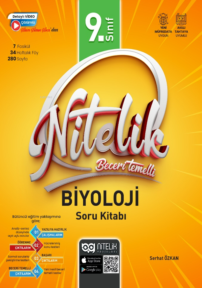 Nitelik 9. Sınıf Beceri Temelli Biyoloji Soru Kitabı