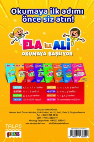  Ela ile Ali Okumaya Başlıyor | Ela ile Ali Okumaya Başlıyor | Nuri Can Kaflı | Mehmet Buğra | Mehmet Buğra | Nuri Can Kaflı | Talas Yayınları | 9786057433909 