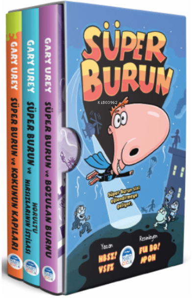  Süper Burun Serisi Kutulu | Süper Burun Serisi Kutulu | Gamze Tuncel Demir | Gary Urey | Ethan Long | Keith Frawley | Martı Çocuk Yayınları | 9786254488238 
