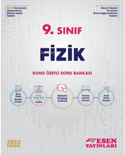 Esen 9.Sınıf Fizik Konu Özetli Soru Bankası