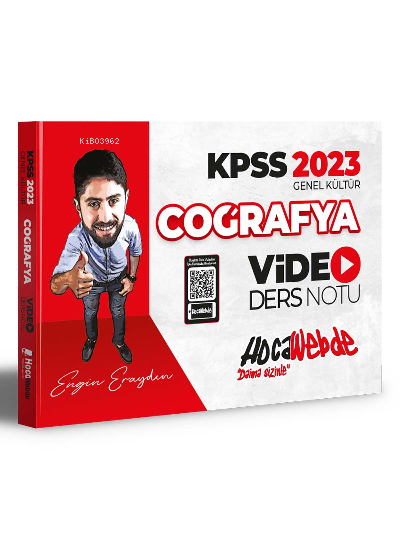  2023 KPSS Coğrafya Video Ders Notu | 2023 KPSS Coğrafya Video Ders Notu | Engin Eraydın | HocaWebde | 9786057198945 