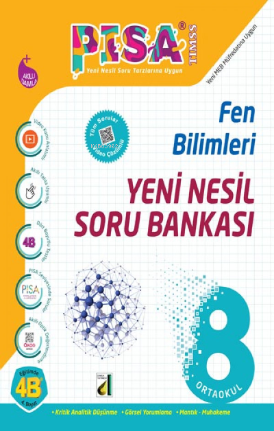 Damla Pisa Yeni Nesil Fen Bilimleri Soru Bankası-8. Sınıf