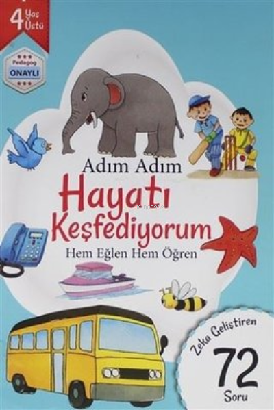 Yaratıcı ve Eleştirel Düşünme Becerisini Geliştiren 4 Yaş 72 Soru - Dikkat Geliştiren Zeka Kitabı