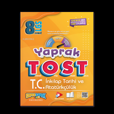  8 Sınıf TC İnkılap Tarihi ve Atatürkçülük Yaprak Tost | Kolektif | Süpersonik Komiks | 9786254221835 | 