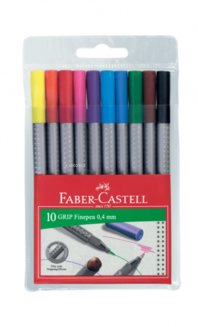  Faber Castell Grip Finepen (10Lu) (04) (Blisterli) (10 Lu) | Faber Castell | 4005400935507 | 