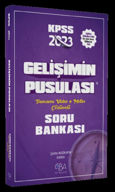  2023 KPSS Eğitim Bilimleri Gelişim Psikolojisinin Pusulası Soru Bankası | Kolektif | CBA Yayınları | 9786057351692 | 