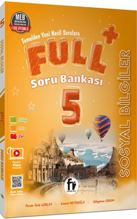  Fi Yayınları 5 Sınıf Sosyal Bilgiler Full Soru Bankası | Fi Yayınları 5 Sınıf Sosyal Bilgiler Full Soru Bankası | Kemal Metinoğlu | Pervin Ünlü Gürşay | Süleyman Erdem | Fi Yayınları | 9786052672877 