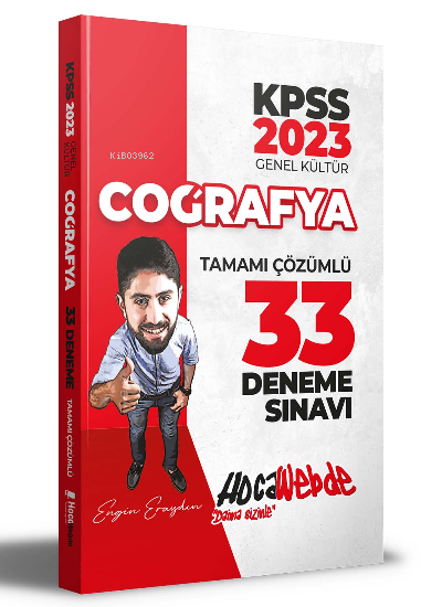  2023 KPSS Coğrafya Tamamı Çözümlü 33 Deneme Sınavı | 2023 KPSS Coğrafya Tamamı Çözümlü 33 Deneme Sınavı | Engin Eraydın | HocaWebde | 9786258257243 