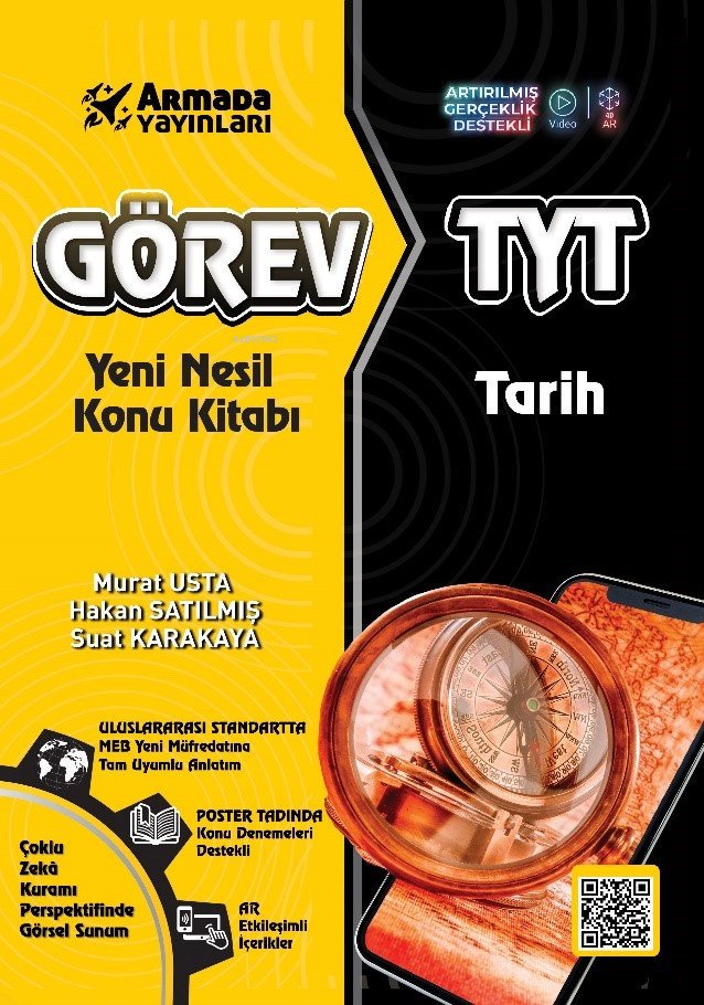  Armada Görev TYT Tarih Yeni Nesil Konu Kitabi | Murat Usta | Hakan Satılmış | Suat Karakaya | Armada Yayınları (Sınav) | 9786258266474 | 