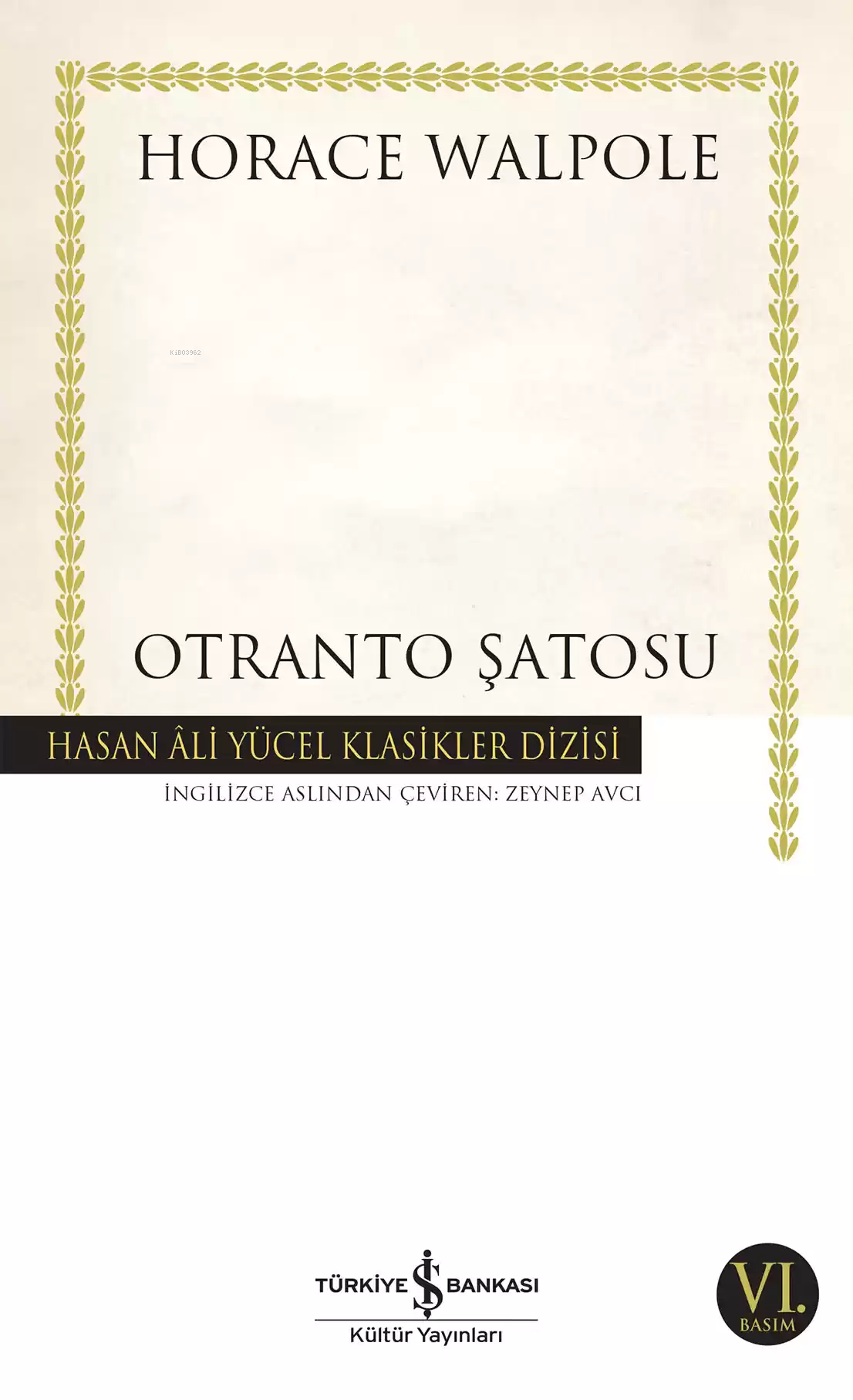 Otranto Şatosu; Hasan Ali Yücel Klasik Dizisi