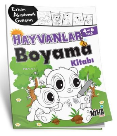 EAG Hayvanlar Boyama Kitabı 4-6 Yaş
