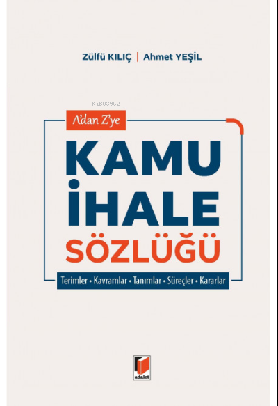 A'dan Z'ye Kamu İhale Sözlüğü