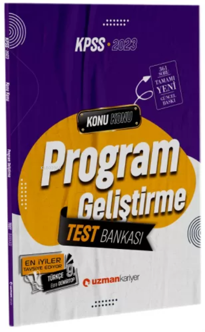  2023 Kpss Eb Test Bankası Program Geliştirme | 2023 Kpss Eb Test Bankası Program Geliştirme | Zeynep Salman İçli | Uzman Kariyer Yayınları (Hazırlık) | 9786258463729 