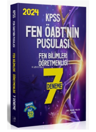  2024 ÖABT Fen Bilimlerinin Pusulası 7 Deneme Video Çözümlü | Okan Yolcu | CBA Yayınları | 9786057299550 | 