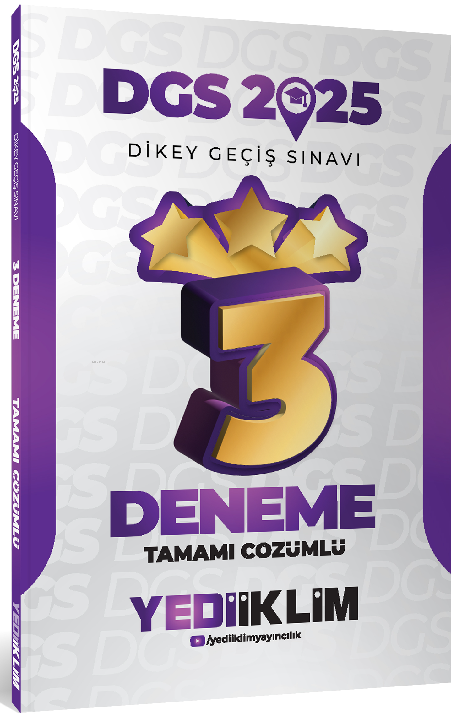 Yediiklim Yayınları 2025 DGS Tamamı Çözümlü 3 Yıldız Deneme