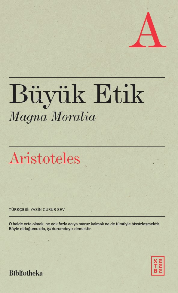 Büyük Etik;Magna Moralia