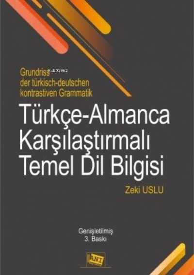 Türkçe-Almanca Karşılaştırmalı Temel Dilbilgisi
