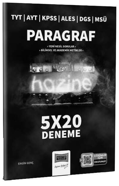  TYT AYT KPSS ALES DGS MSÜ Hazine Paragraf 5x20 Denemeler | Engin Genç | Yargı Yayınevi | 9786254212314 | 