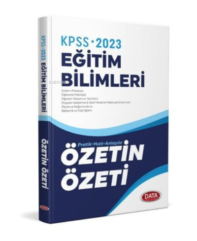 Data 2023 KPSS Eğitim Bilimleri Özetin Özeti
