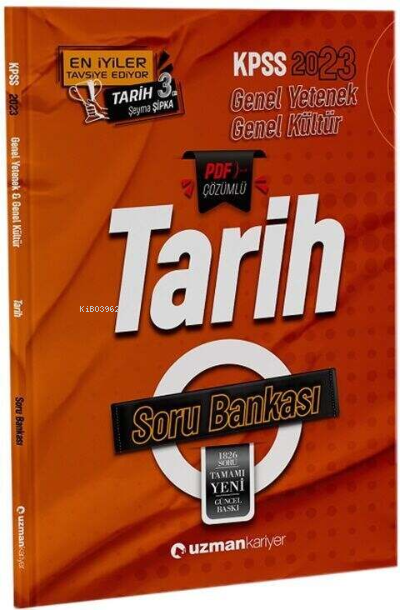  2023 Kpss Gkgy Soru Bankası Tarih | 2023 Kpss Gkgy Soru Bankası Tarih | Kolektif | Uzman Kariyer Yayınları (Hazırlık) | 9786258463552 