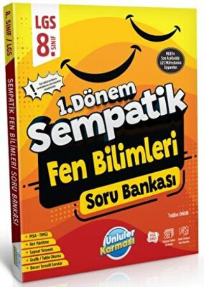 Ünlüler Karması 8. Sınıf LGS Fen Bilimleri 1. Dönem Sempatik Soru Bankası