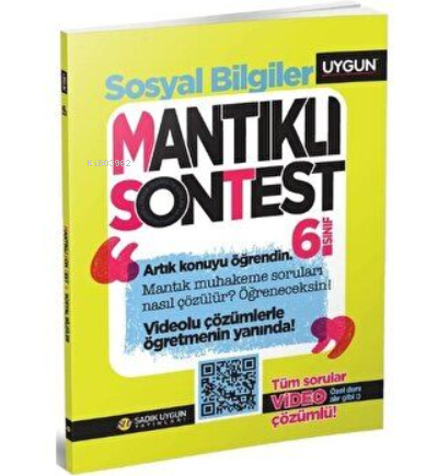  6Sınıf Mantıklı Son Test Sosyal Bilgiler | Kolektif | Sadık Uygun Yayınları | 9786052362105 | 