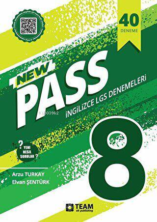  PASS 8 40 Adet Yeni Nesil LGS Deneme Sınavı | Arzu Turkay | Team Elt Yayınevi | 9786257579476 | 9786257579605 | 