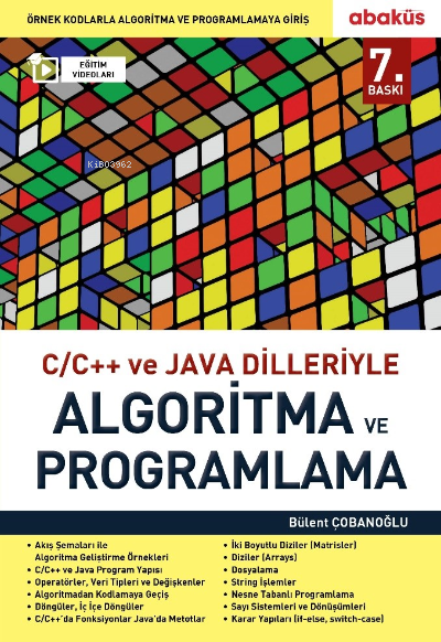 C C++ ve Java Dilleriyle Algoritma ve Programlama