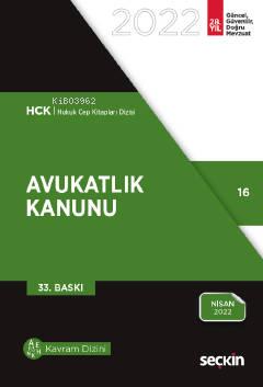 Avukatlık Kanunu | Kolektif | Seçkin Yayıncılık | 9789750277153 | 