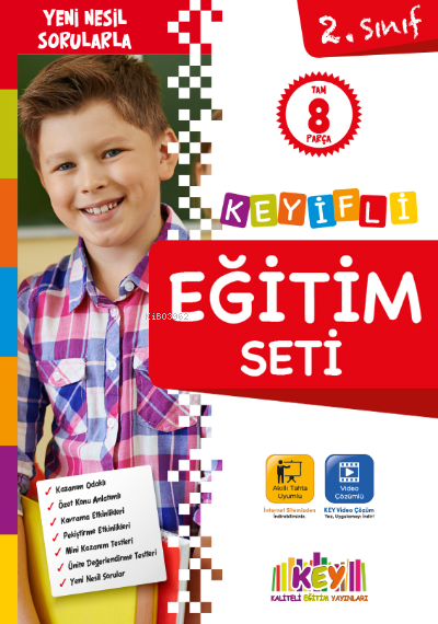  2 Sınıf Keyifli Eğitim Seti (8 Kitap) | Kolektif | Kaliteli Eğitim Yayınları | 9786052170250 | 