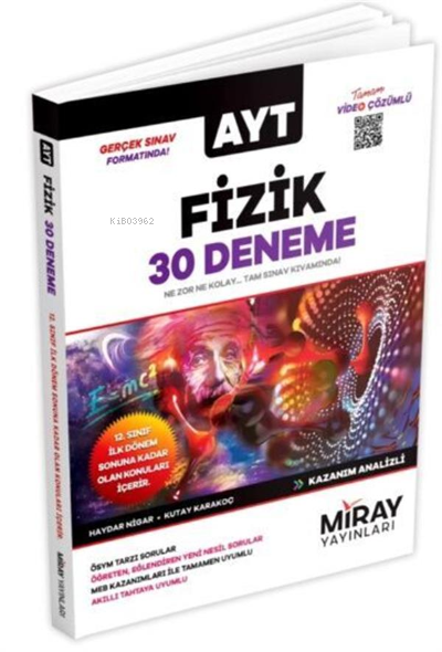 Miray AYT Fizik 30 Deneme (2023'E ÖZEL)