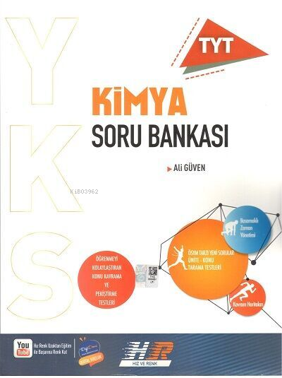  Hız ve Renk TYT Kimya Soru Bankası | Kolektif | Hız ve Renk Yayınları (Bayilik) | 9786257532433 | 