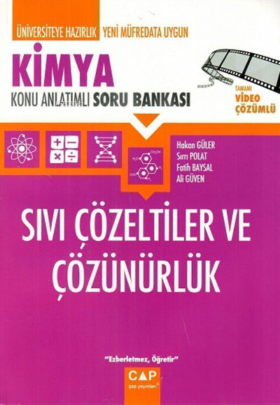 ÜNİV. HAZ KİMYA KA-SB SIVI ÇÖZELTİ VE ÇÖZR - 2022