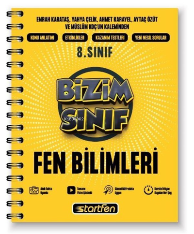 8. Sınıf Bizim Sınıf Fen Bilimleri Defteri