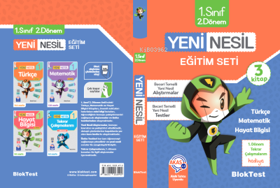 1Sınıf 2 Dönem Yeni Nesil Eğitim Seti | Kolektif | Bloktest Yayınları | 9786257223492 | 