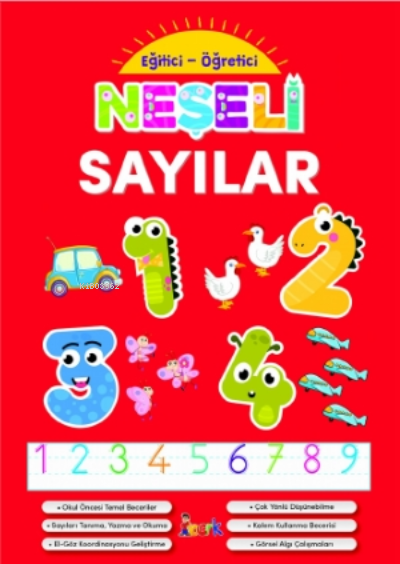  Neşeli Sayılar Eğitici Öğretici | Kolektif | Bıcırık Yayınları | 9786051836454 | 