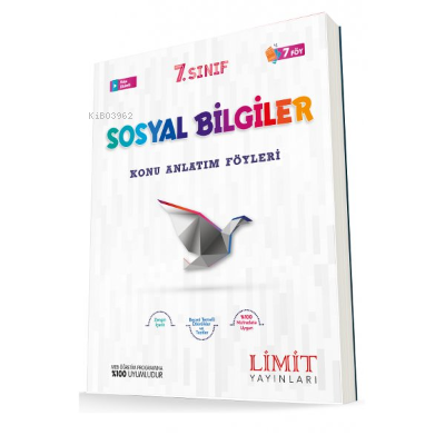  Limit 7Sınıf Sosyal Bilgiler Konu Bitirme Föyü | Kolektif | LMT Limit Yayınları | 9786052754290 | 