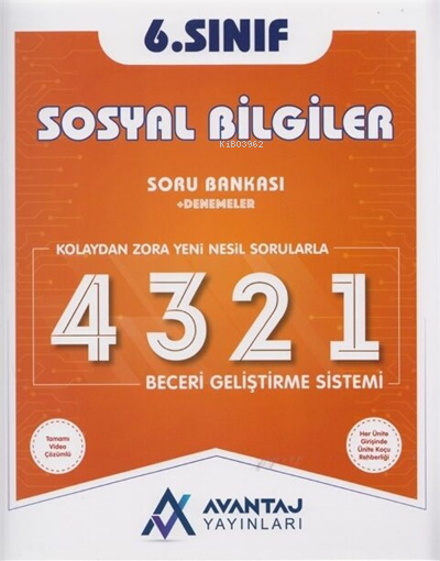Avantaj Yayınları 6.Sınıf Sosyal Bilgiler Soru Bankası