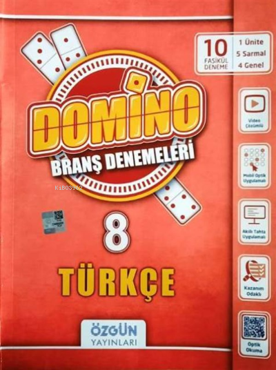  8 Sınıf LGS Türkçe Domino Branş Denemeleri | Kolektif | Özgün Yayıncılık | 9786057678263 | 