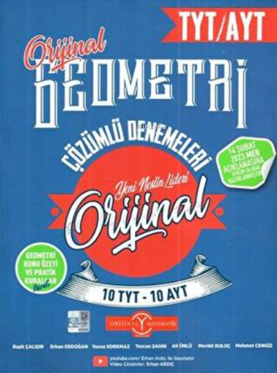 Orijinal Tyt Ayt *Özel* Deneme 10Lu Geometri- 2023