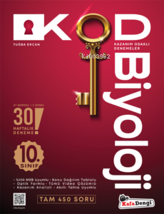  10 Sınıf KOD Biyoloji Haftalık Sarmal Deneme 30 Haftalık | 10 Sınıf KOD Biyoloji Haftalık Sarmal Deneme 30 Haftalık | Kolektif | Kafa Dengi | 9786259992044 